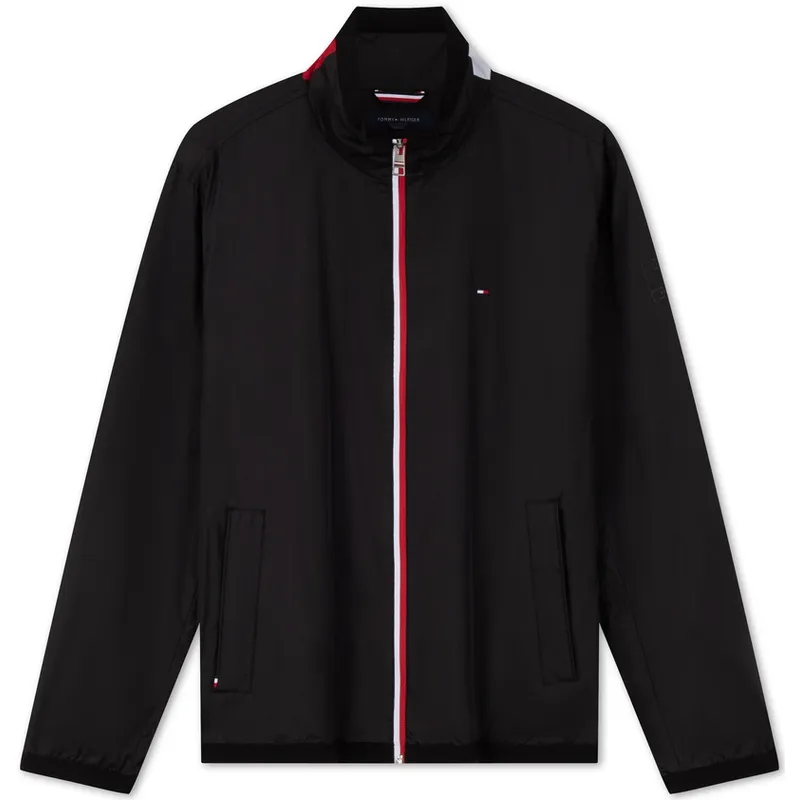 Tommy Hilfiger Jackets Men's Stand Collar Moderate Straight Fit