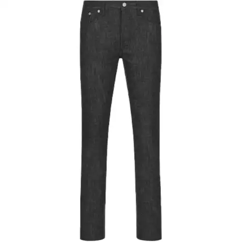 DIOR Quarterly New Products Jeans Men's Black Moderate Slim Fit Pants