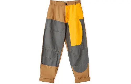 LOEWE Casual Pants Men's Blue Moderate Straight Fit Pants