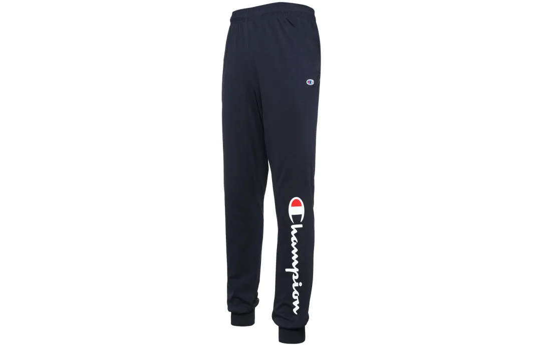 Champion Knitted Sweatpants US Version Unisex Navy Blue