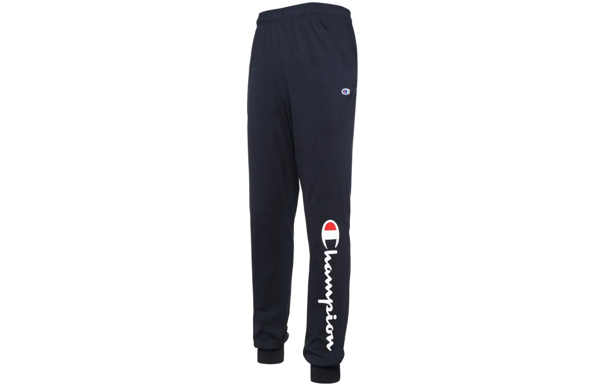 Champion Knitted Sweatpants US Version Unisex Navy Blue