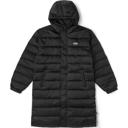 Vans Down Jackets Unisex Black Hooded Thickened Down Jacket