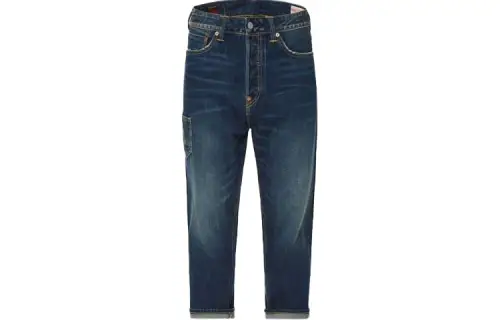 EVISU Straight Stretch Moderate Jeans Men's Denim Blue