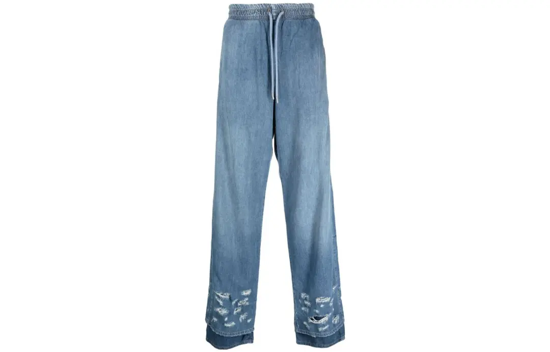 DIESEL Distressed effect Wide leg Jeans
