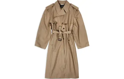 Balenciaga Oversized Double Breasted Trench Coat