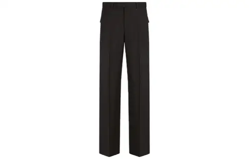 DIOR Quarterly New Products Casual Pants Men's Black Moderate Straight Fit Pants