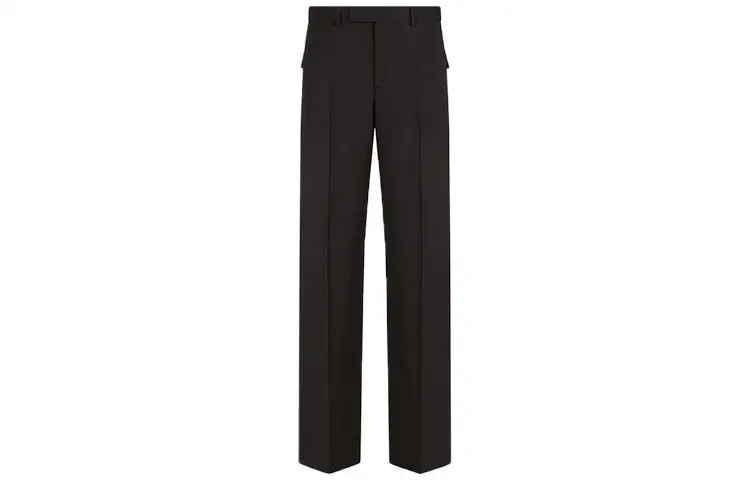 DIOR Quarterly New Products Casual Pants Men's Black Moderate Straight Fit Pants