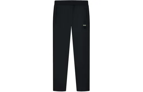 FILA Casual Pants Men's Black Moderate Straight Fit Pants