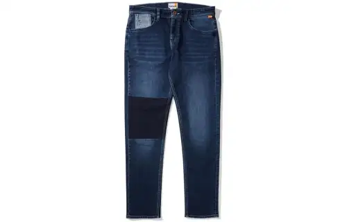 Timberland Jeans Men's Blue Moderate Straight Fit Pants
