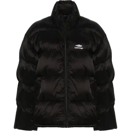 Balenciaga Logo Printed Puffer Jacket