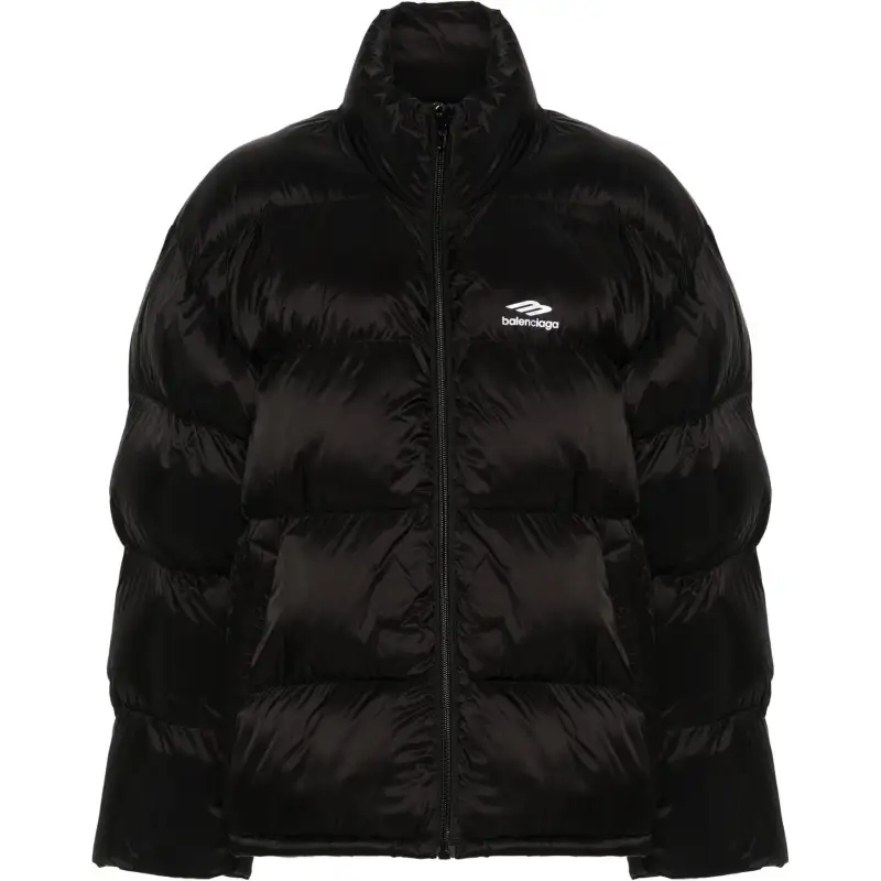Balenciaga Logo Printed Puffer Jacket