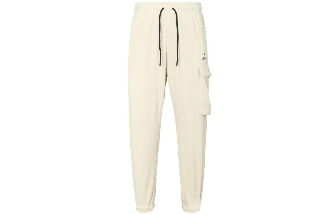 Jordan ESSENTIAL M J Ess Gfx Flc Winter Pant Casual Thickened And Fleece Lined Elastic Cuff Knitted Sweatpants