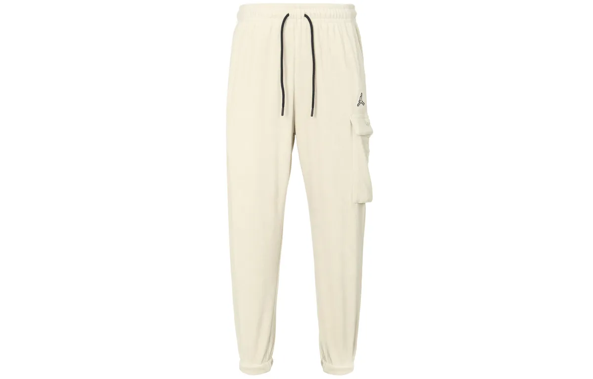 Jordan ESSENTIAL M J Ess Gfx Flc Winter Pant Casual Thickened And Fleece Lined Elastic Cuff Knitted Sweatpants