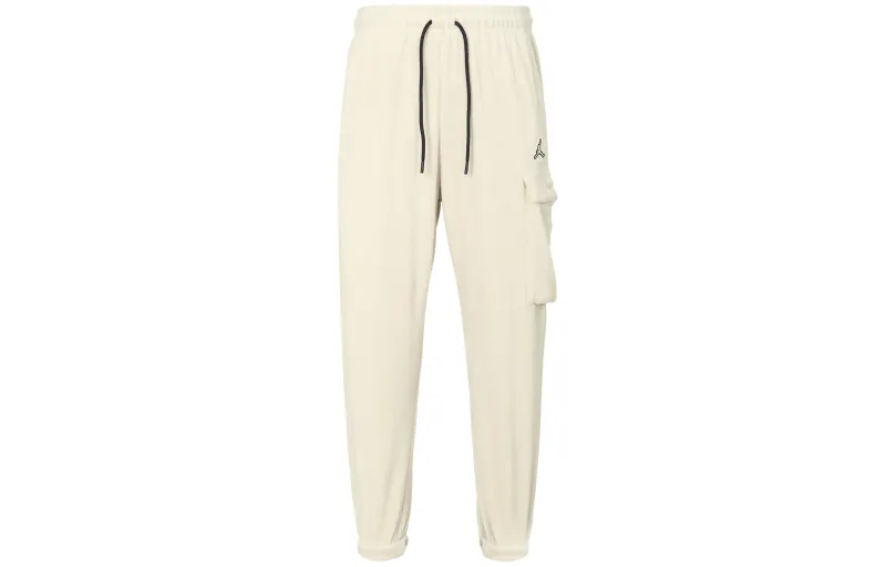 Jordan ESSENTIAL M J Ess Gfx Flc Winter Pant Casual Thickened And Fleece Lined Elastic Cuff Knitted Sweatpants