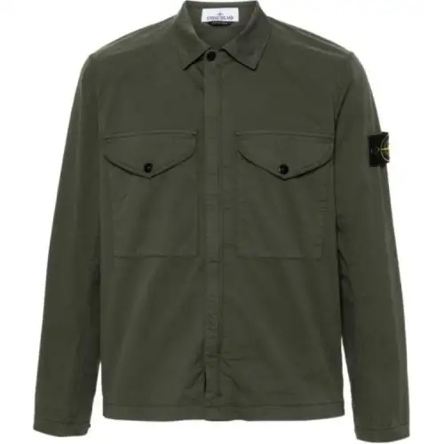 STONE ISLAND Compass-badge Shirt Jacket