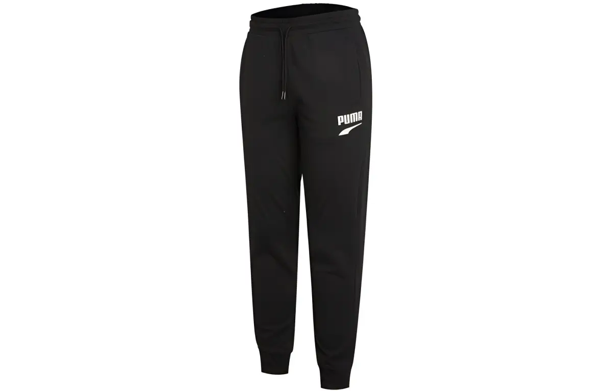 PUMA Knitted Sweatpants Men's Black