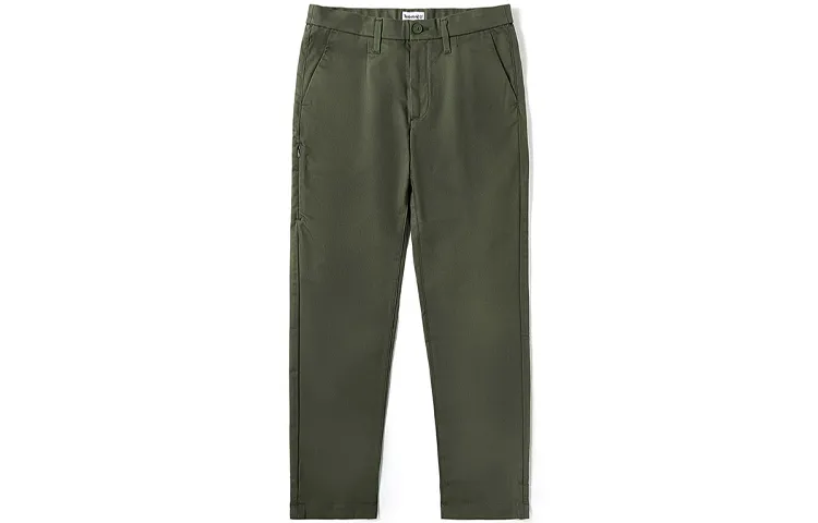 Timberland Casual Pants Men's Grape Leaf Green Moderate Straight Fit Pants