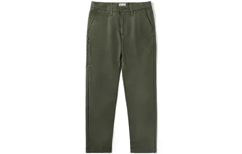 Timberland Casual Pants Men's Grape Leaf Green Moderate Straight Fit Pants