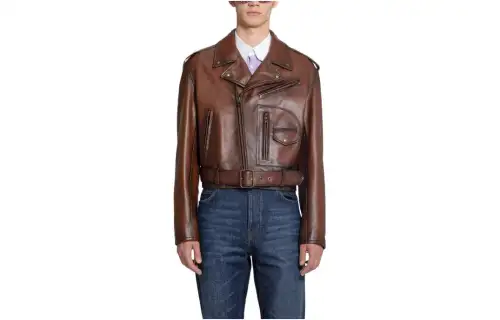 LOEWE Asymmetric Belted Zip-Up Jacket