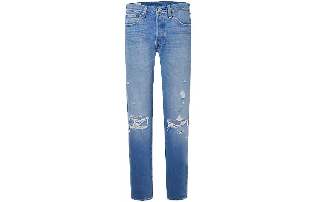 Levi's 150th Anniversary 501 Jeans Men's Blue Moderate Straight Fit Pants