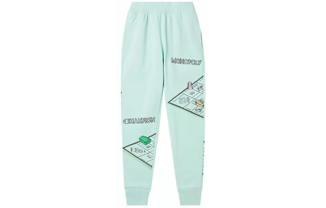 Champion Knitted Sweatpants Unisex Light Green