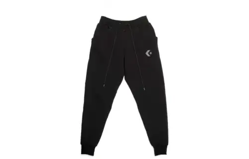 Converse Fumito Ganryu X Converse Co Branded Series Knitted Sweatpants Unisex Black Moderate Cuffed Pants