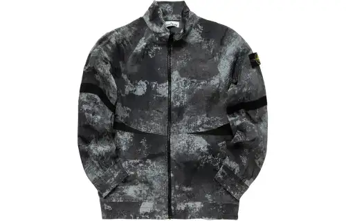 STONE ISLAND Compass badge Abstract print Jacket