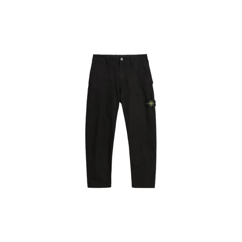STONE ISLAND Cargo Pants Men's Black Moderate