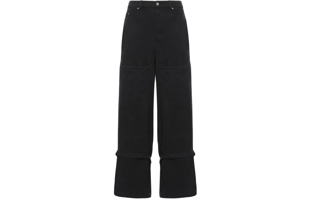 OFF-WHITE strap-detailing canvas carpenter trousers