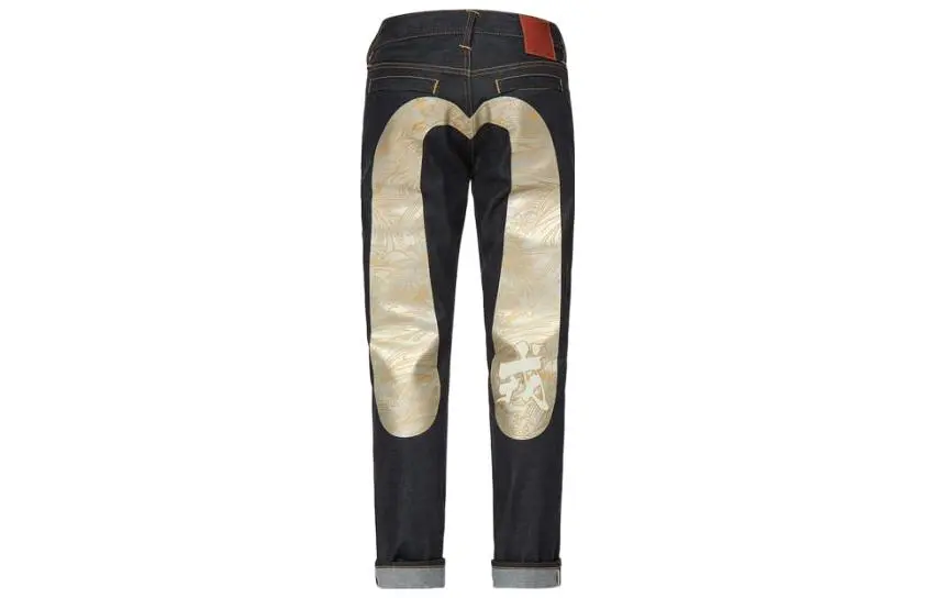 EVISU Jeans Men's Denim Blue Moderate Straight Fit Pants