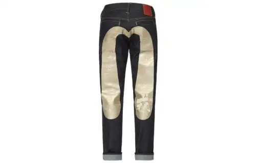 EVISU Jeans Men's Denim Blue Moderate Straight Fit Pants