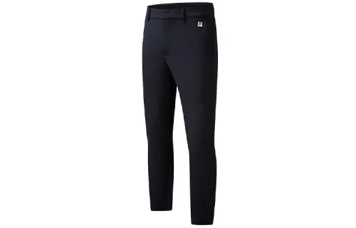 FILA Casual Pants Men's Black Moderate Straight Fit Pants
