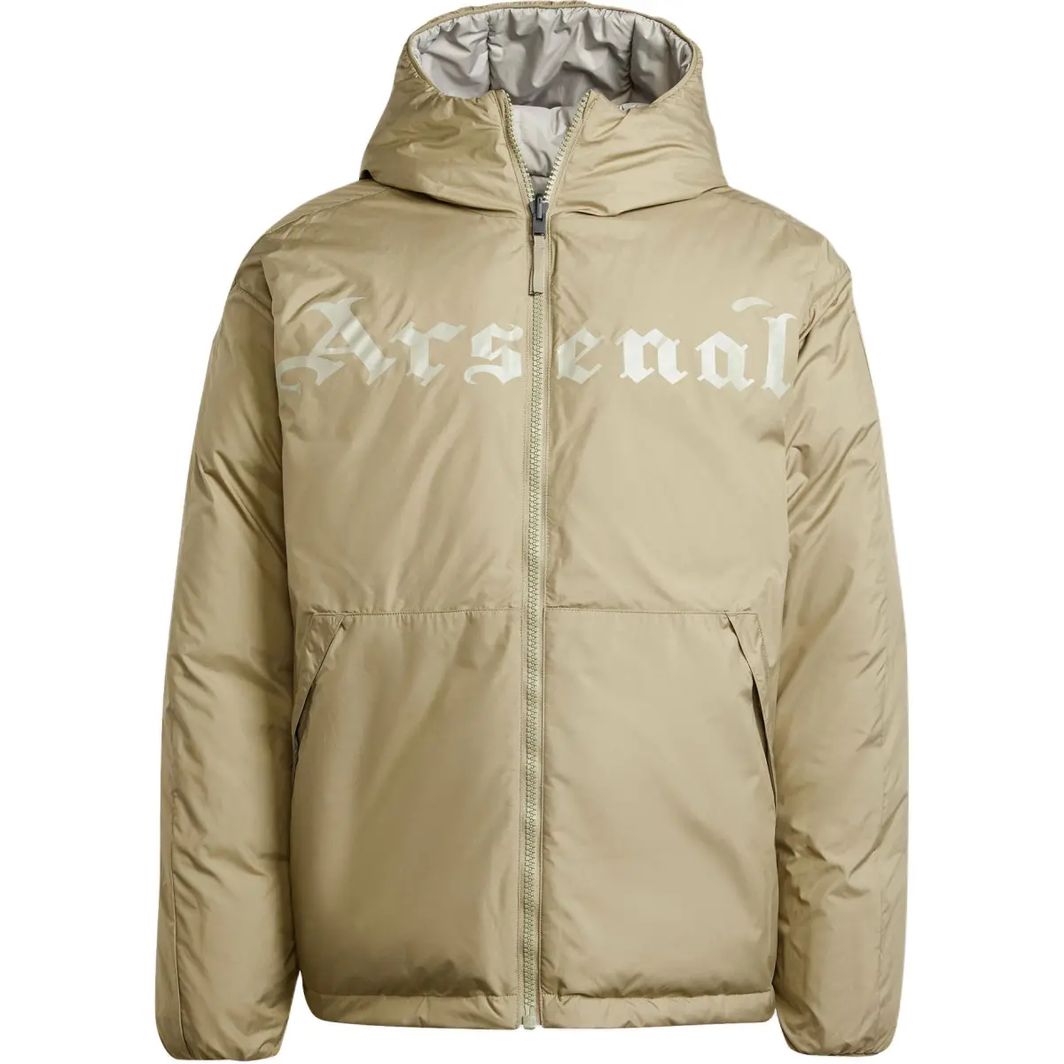 Adidas Arsenal Seasonal Puffer Jacket Men's Green/Leather Gray