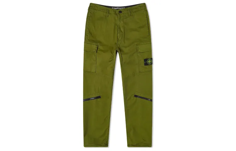 STONE ISLAND Casual Pants Men's Green Moderate Cargo Pants