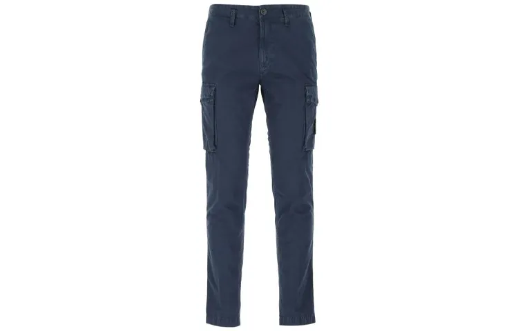 STONE ISLAND Casual Pants Men's Dark Blue Moderate Straight Fit Pants
