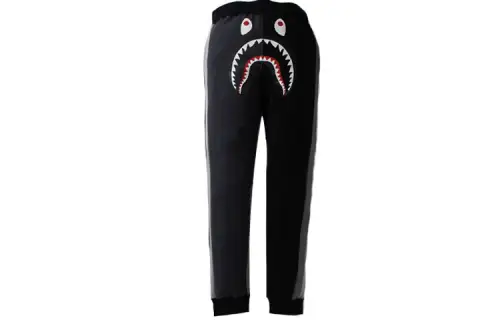 A BATHING APE Shark Series Knitted Sweatpants Men's Moderate Cuffed Pants