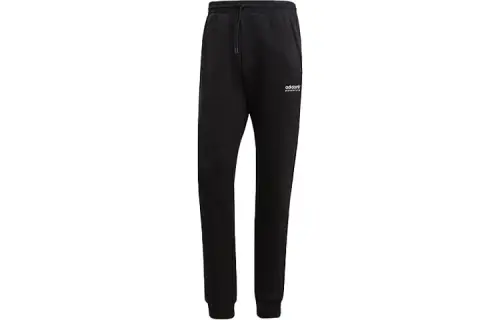Adidas Originals Winter S Trefoil P Sweatpants Solid Color Thermal Fleece Lined Elastic Cuff Sports Sweatpants Men's