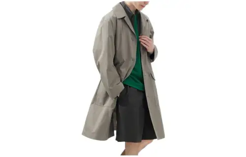 UNIQLO U Collection Trench Coat Men's Lead Gray