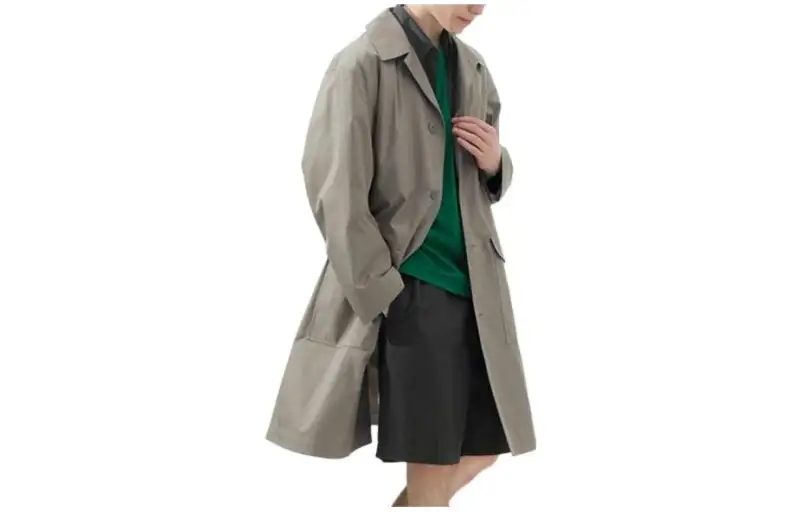 UNIQLO U Collection Trench Coat Men's Lead Gray