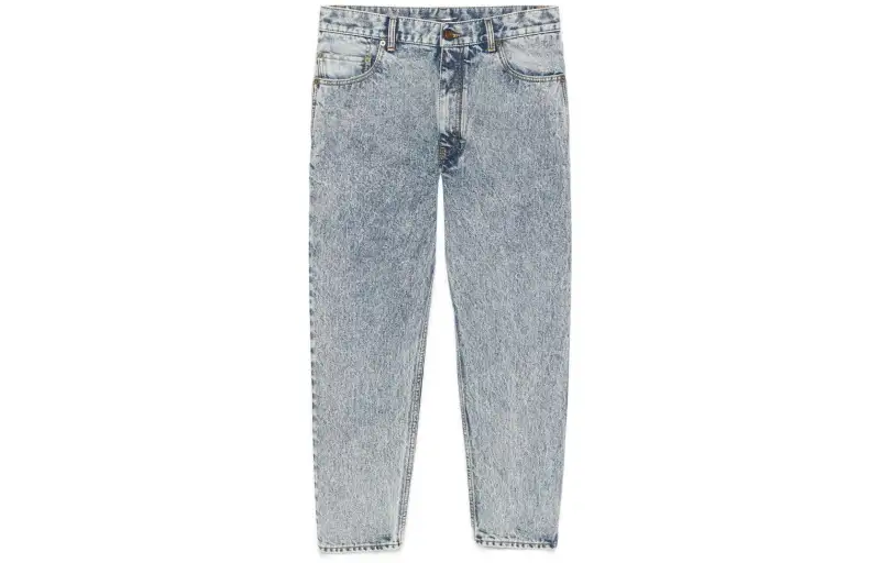 SAINT LAURENT SS22 Jeans Men's Marble Blue