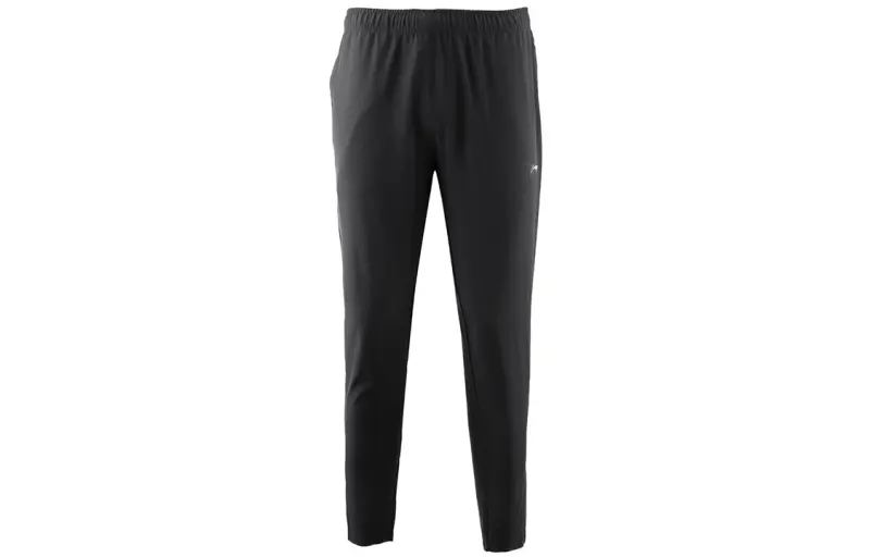 Li Ning Badminton Collection Casual Pants Men's Black Moderate Straight Fit Pants