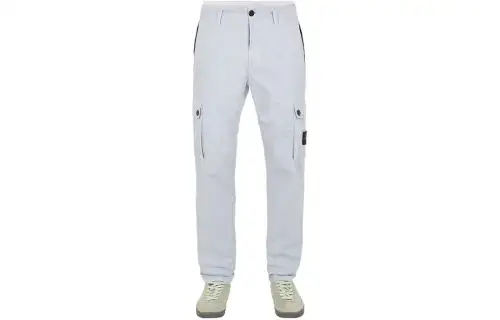 STONE ISLAND Cargo Pants Men's Sky Blue