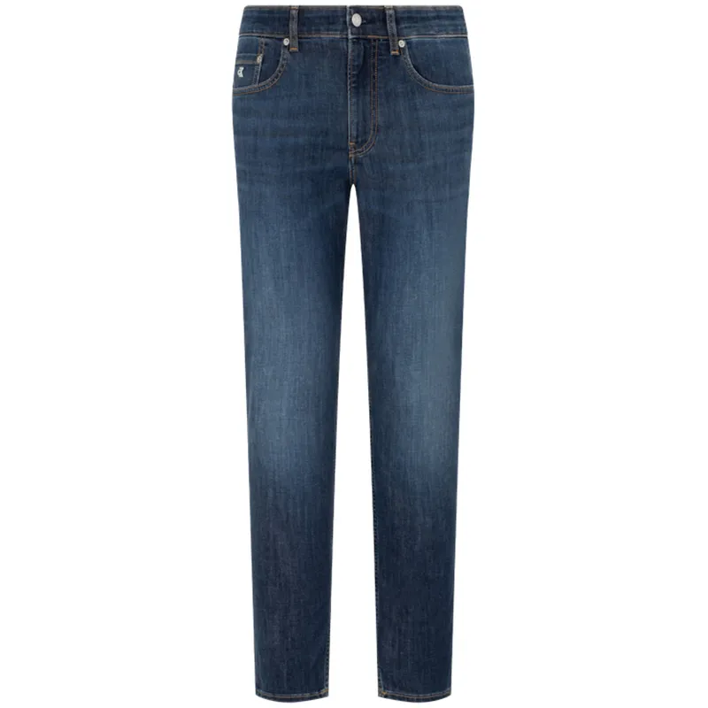 Calvin Klein Jeans Men's Blue Moderate Tapered Pants