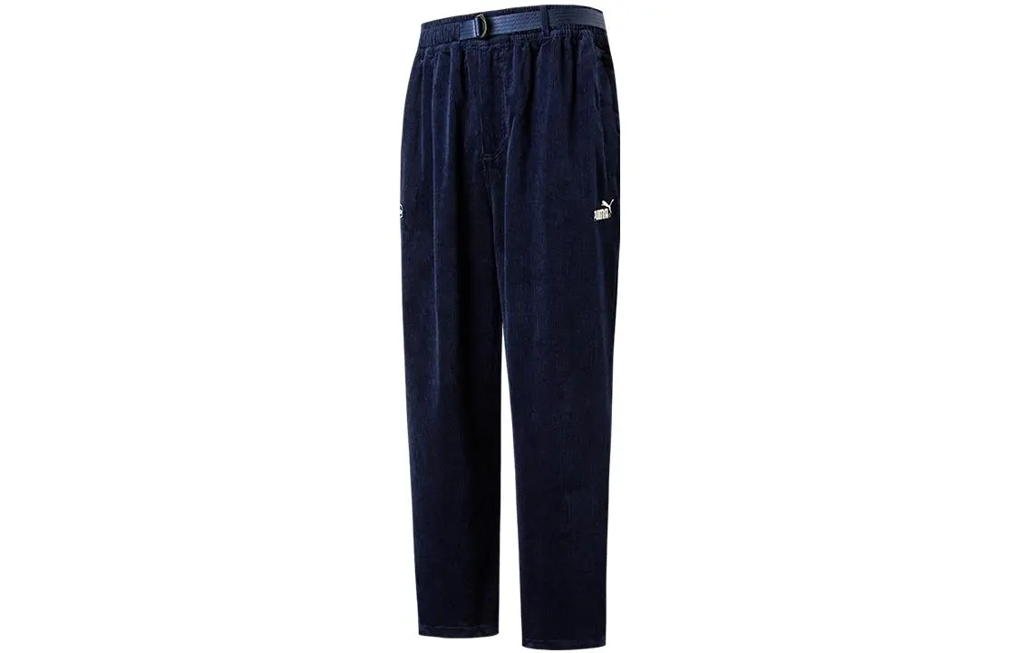 PUMA Women's Basic Collection Knitted Sweatpants Unisex Blue