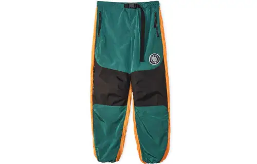 LOEWE Knitted Sweatpants Men's Green Moderate Cuffed Pants