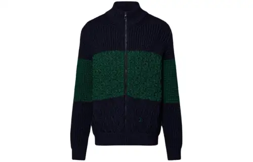 LOUIS VUITTON Technical Wool Zip Blouson Jackets & Coats Men's Multicolor