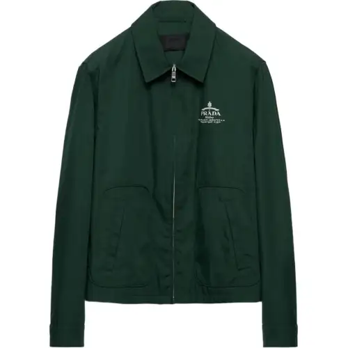 PRADA Logo Print Zip Jacket