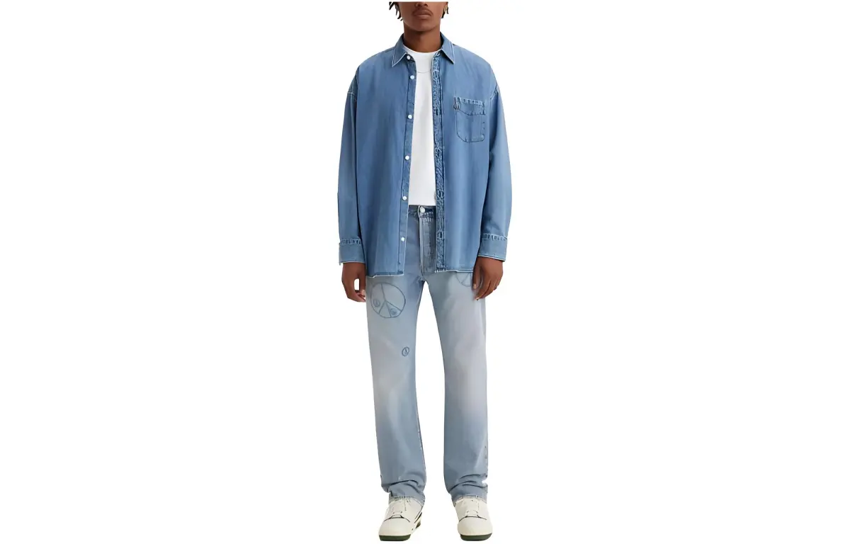 Levi's Jeans Men's Light Blue Moderate Straight Fit Pants