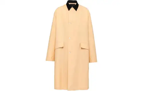 PRADA Trench Coat Men's Apricot Yellow