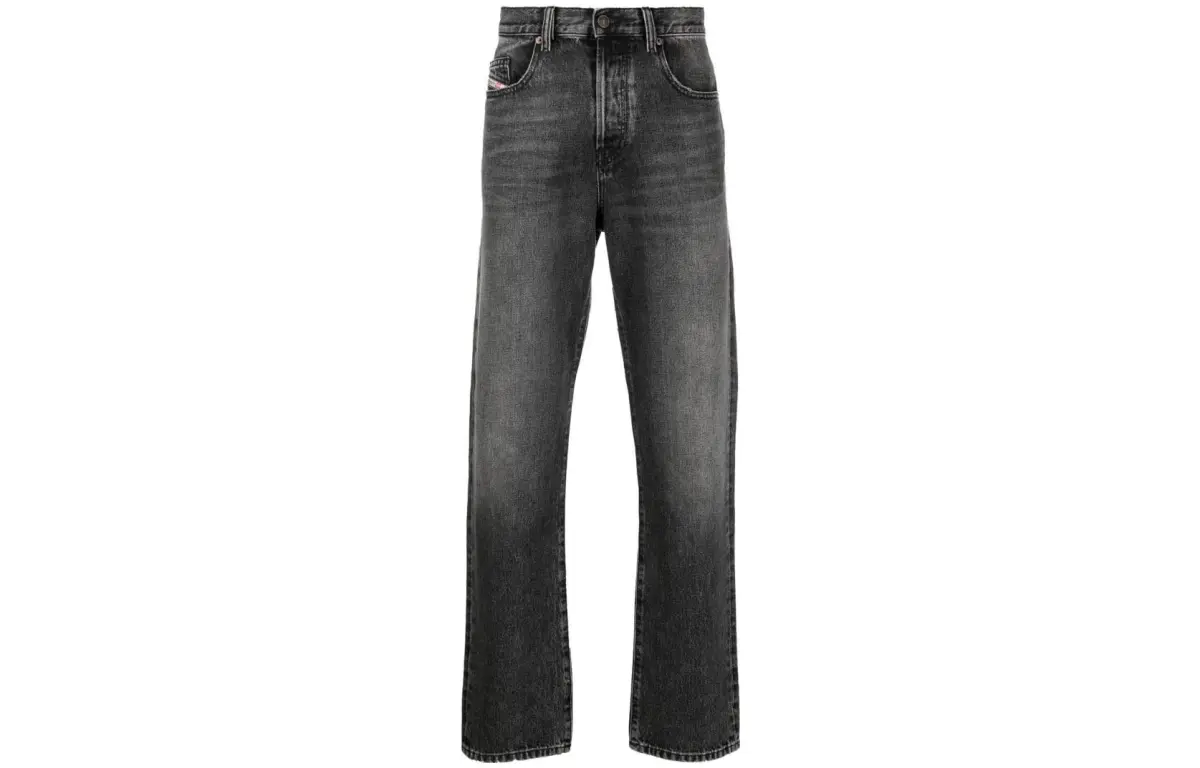 DIESEL Jeans Men's Gray Moderate Straight Fit Pants